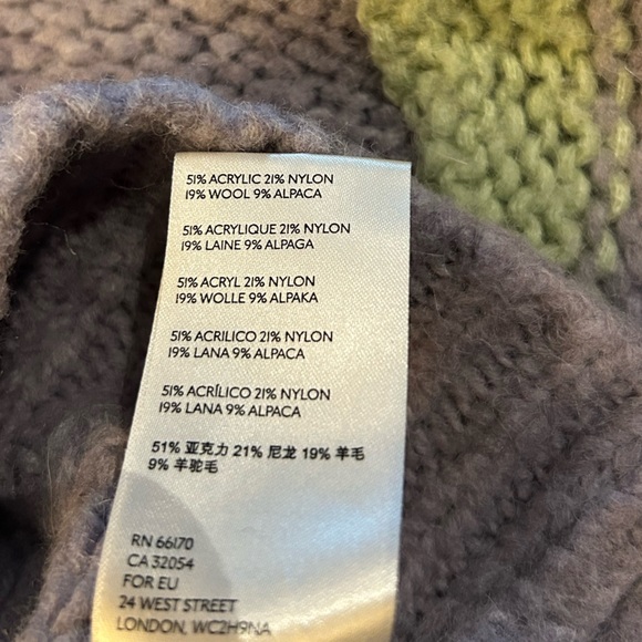 FREE PEOPLE Fine Time Sweater Cardigan‎ Wool Blend Striped M - Picture 8 of 11